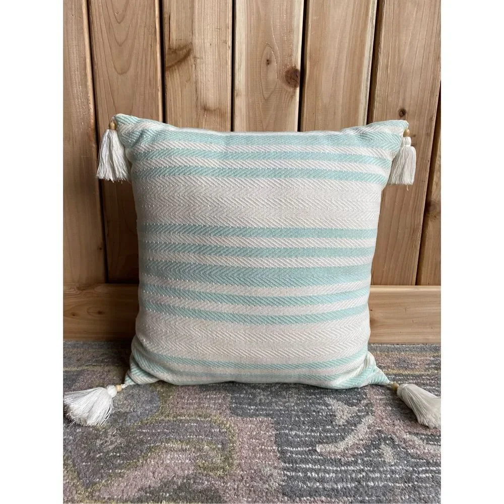 Hearth & Hand Decorative  Blocked Striped Throw  Pillow
